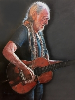 Willie Nelson portrait by Marc Potocsky Mural Artist CT