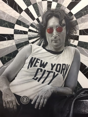 John Lennon Painting by CT Mural Artist Marc Potocsky - Rock Music Legend Art