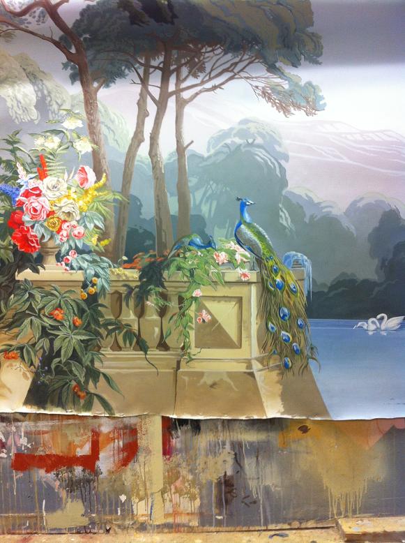Mural Painting CT Zuber Wallpaper Reproduction part 1 by Marc Potocsky » MJP Studios