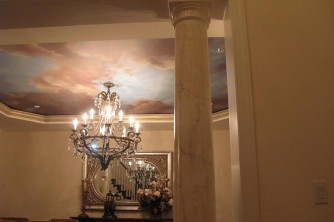 faux marble & ceiling mural ct