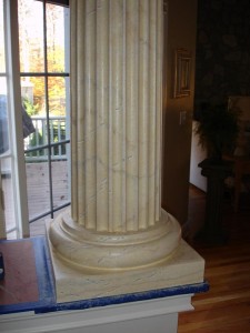 faux painted marble columns ct (1)