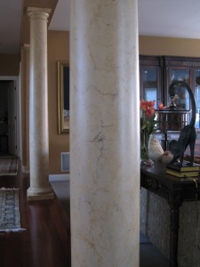 faux painted marble columns ct (4)