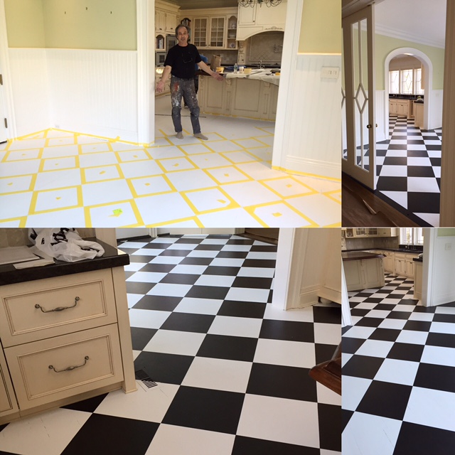 faux-painted-floors-ct-b-w-harliquin-pattern-mjp-studios