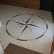 Faux Painted stenciled floors CT NY compass Mjp Studios