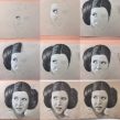 Step by step Princes Leia Drawing pencil charcoal on toned paper