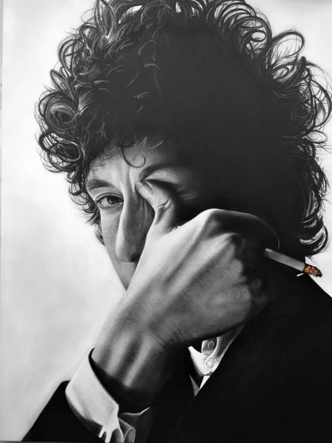 Bob Dylan by CT Artist Marc Potocsky 30x40 on Canvas Rock Music Legend Art 