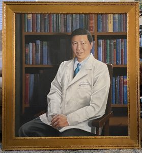 CT Portrait artist - Dr. Tsai retired chair Yale by Marc Potocsky