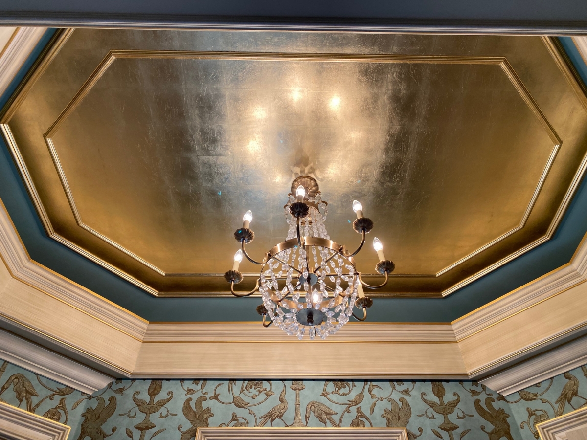 How to Gold Leaf a Ceiling