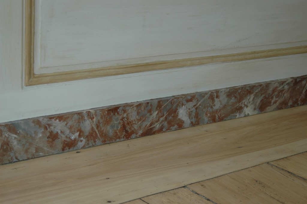Faux marble baseboards ideas by Marc Potocsky The decorators CT/NY