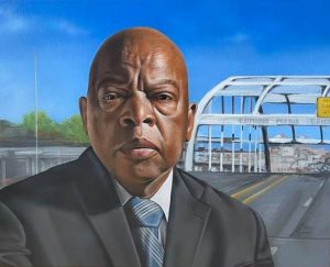 John Lewis by CT Portrait Artist Marc Potocsky